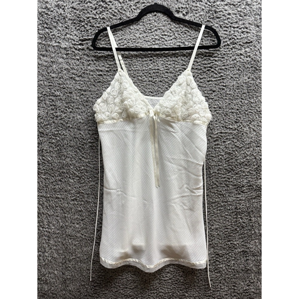 Oscar de la Renta Pink‎ Label White Sheer Romance Ruffles Night Gown Size XL